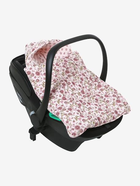 Nid d'ange enveloppant en coton beige imprimé+blanc+bleu glacier+bleu grisé+imprimé grenier+rose imprimé+vanille - vertbaudet enfant 
