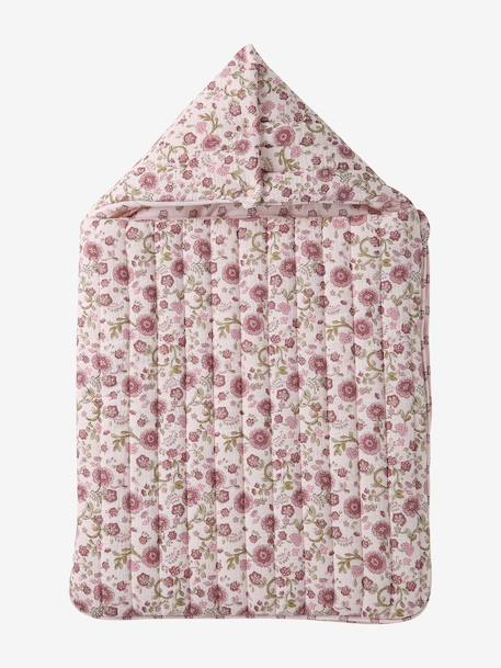 Nid d'ange enveloppant en coton beige imprimé+blanc+bleu glacier+bleu grisé+imprimé grenier+rose imprimé+vanille - vertbaudet enfant 