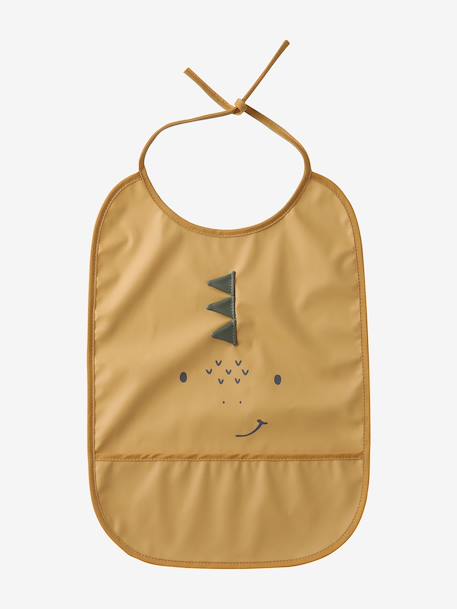 Set van 2 XL slabbetjes hazelnoot+mosterdgeel - vertbaudet enfant 