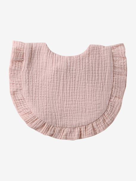 Lot 3 bavoirs bohème à volants blush+sauge - vertbaudet enfant 