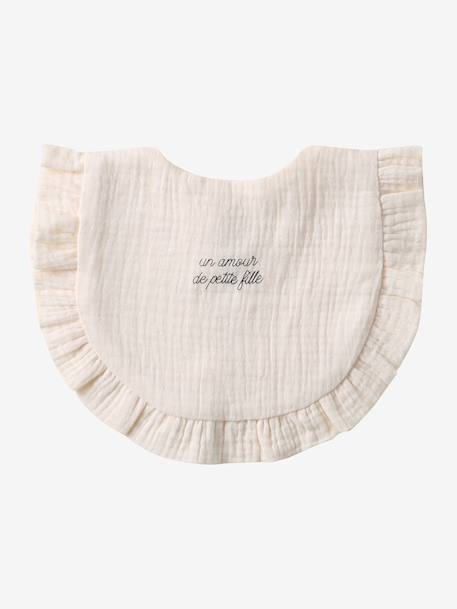 Set van 3 bohemian slabbetjes rouge+salie - vertbaudet enfant 