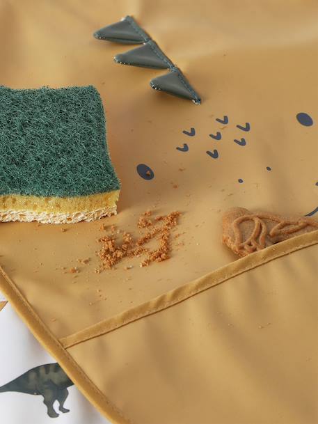 Set van 2 XL slabbetjes hazelnoot+mosterdgeel - vertbaudet enfant 
