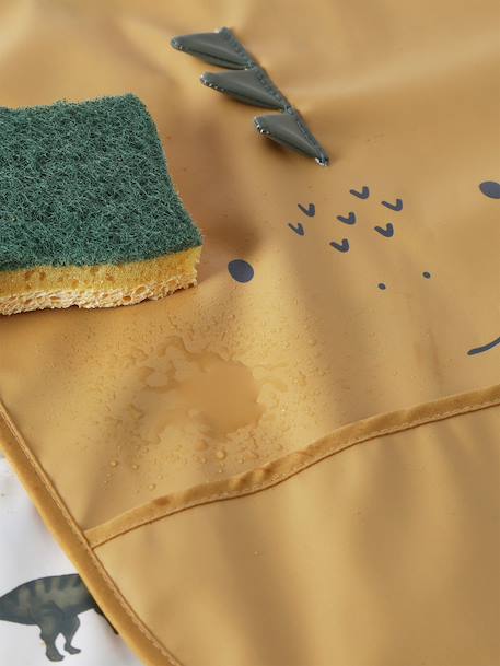 Set van 2 XL slabbetjes hazelnoot+mosterdgeel - vertbaudet enfant 