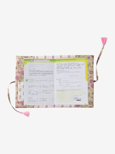 Protège carnet de santé en popeline blanc imprimé - vertbaudet enfant 