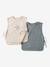 Set van 2 slabbers Lovely Leo hazelnoot+salie+touw - vertbaudet enfant 