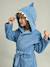 Peignoir enfant REQUIN personnalisable, avec coton recyclé bleu - vertbaudet enfant 