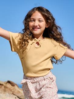 -T shirt fille noeud fantaisie