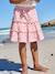 Jupe short fille en jersey écru+rose pâle - vertbaudet enfant 