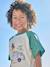 T-shirt met korte mouwen voor jongens oceaanblauw+smaragdgroen - vertbaudet enfant 