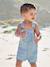 Salopette courte bébé garçon denim double stone - vertbaudet enfant 
