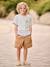 T-shirt garçon motifs devant et dos bleu ciel+bleu océan - vertbaudet enfant 