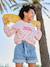 Geprinte sweater voor meisjes rozen - vertbaudet enfant 