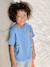 T-shirt met korte mouwen voor jongens middenblauw - vertbaudet enfant 