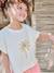 T-shirt manches courtes fille écru - vertbaudet enfant 