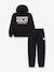 Ensemble sweat à capuche pantalon noir - vertbaudet enfant 