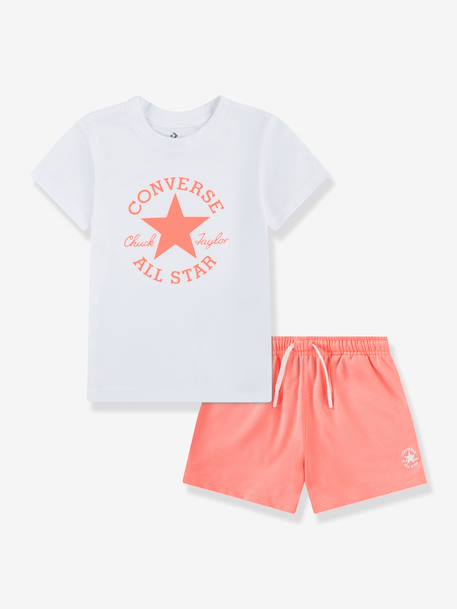 Ensemble short et t-shirt corail - vertbaudet enfant 