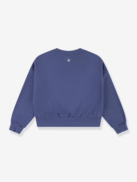Sweat boxy relaxed fille marine - vertbaudet enfant 