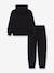 Ensemble sweat à capuche pantalon noir - vertbaudet enfant 