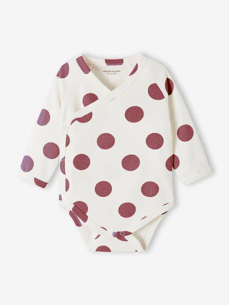 Set van 5 rompertjes met lange mouwen en met opening voor pasgeborenen roze (poederkleur) - vertbaudet enfant 