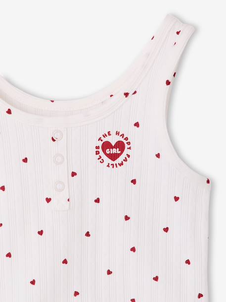 Pyjashort fille capsule famille écru - vertbaudet enfant 