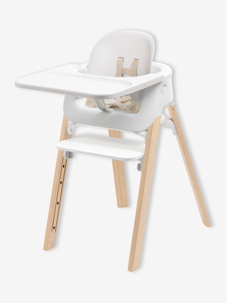 Chaise haute évolutive Steps bois+marron - vertbaudet enfant 