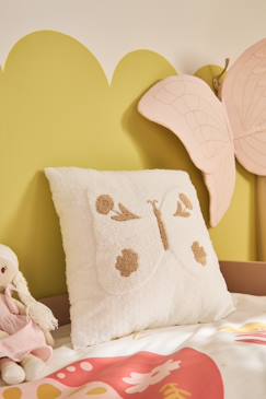 -Coussin papillon en bouclette