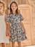 Robe fille imprimé fleurs vert - vertbaudet enfant 