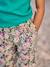 Pantalon fille large motifs fleurs vanille+vert - vertbaudet enfant 