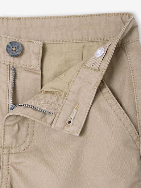 Bermuda chino garçon beige+BLEU+bleu grisé+rouge+sable+vert - vertbaudet enfant 