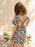 Robe fille imprimé fleurs vert - vertbaudet enfant 