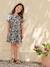 Robe fille imprimé fleurs vert - vertbaudet enfant 