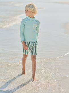 -T-shirt anti UV garçon manches longue Surf 