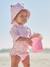 Maillot bain anti uv 3 pièces rose poudré - vertbaudet enfant 