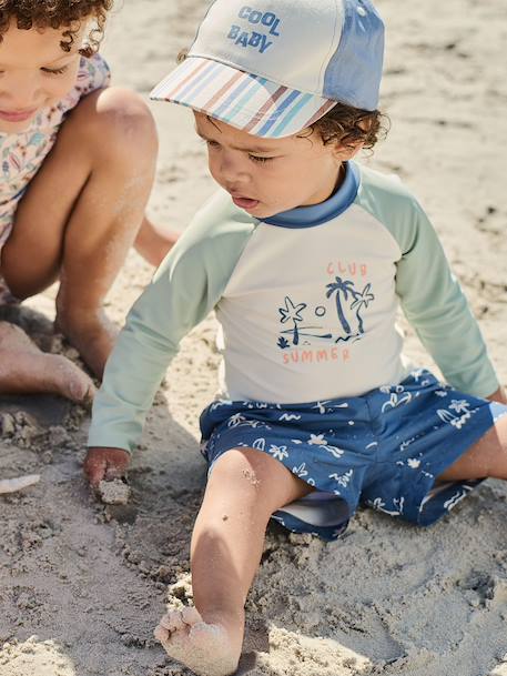 Zwemshort baby jongen indigoblauw - vertbaudet enfant 