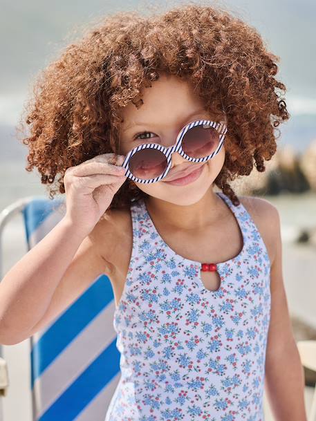 Maillot de bain 1 pièce fille bleu ciel - vertbaudet enfant 