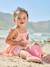 Robe bébé fille bretelles coton bio beige+rayé rose - vertbaudet enfant 
