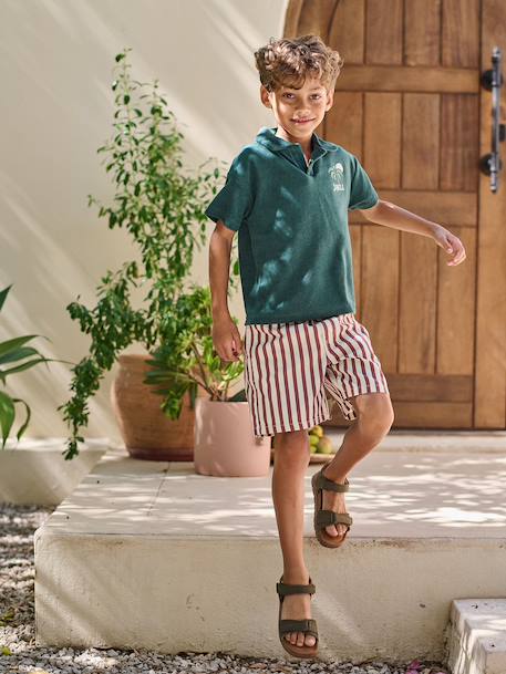 Polo jongens korte mouwen dennen - vertbaudet enfant 