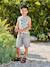 Bermuda garçon jean facile à enfiler bleu imprimé+denim gris+double stone+rayé bleu+stone - vertbaudet enfant 