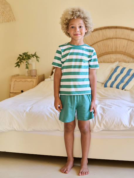 Lot 2 pyjashorts à rayures bleu - vertbaudet enfant 