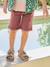Bermuda garçon 5 poches argile+bleu grisé+terracotta+vert émeraude - vertbaudet enfant 