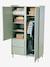 Armoire 2 portes 2 tiroirs cannelé vert - vertbaudet enfant 