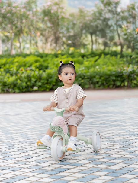 Loopwagen Learning Trike - Driewieler 2 in 1 - GLOBBER olijf+taupe - vertbaudet enfant 