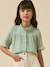 Chemise fille en gaze - coton biologique vert sauge - vertbaudet enfant 