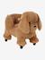 Porteur animal à roulettes en bois FSC® blanc+chocolat+marron+rose - vertbaudet enfant 