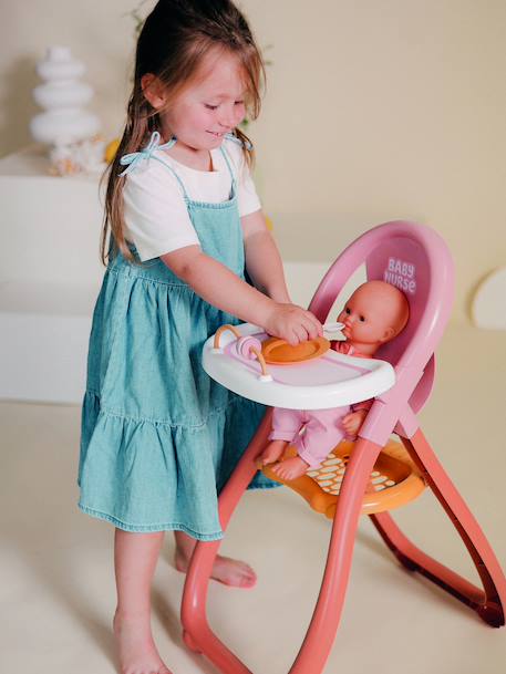 Hoge kinderstoel voor poppen meerkleurig - vertbaudet enfant 