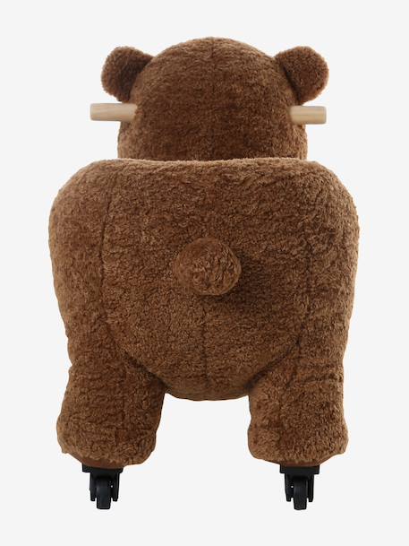 Porteur animal à roulettes en bois FSC® chocolat - vertbaudet enfant 