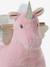 Porteur animal à roulettes en bois FSC® blanc+chocolat+marron+rose - vertbaudet enfant 
