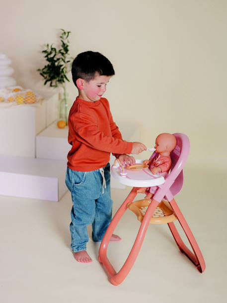 Hoge kinderstoel voor poppen meerkleurig - vertbaudet enfant 
