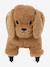 Porteur animal à roulettes en bois FSC® blanc+chocolat+marron+rose - vertbaudet enfant 