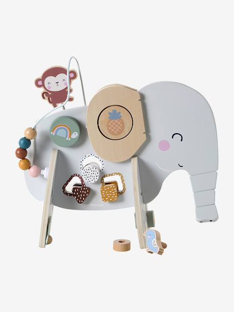 Houten FSCÂ® activiteiten olifant grijs - vertbaudet enfant 